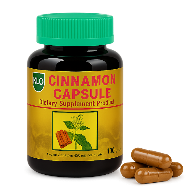 Корица цейлонская капсулы - Cinnamon Ceylon Capsules (KLO)