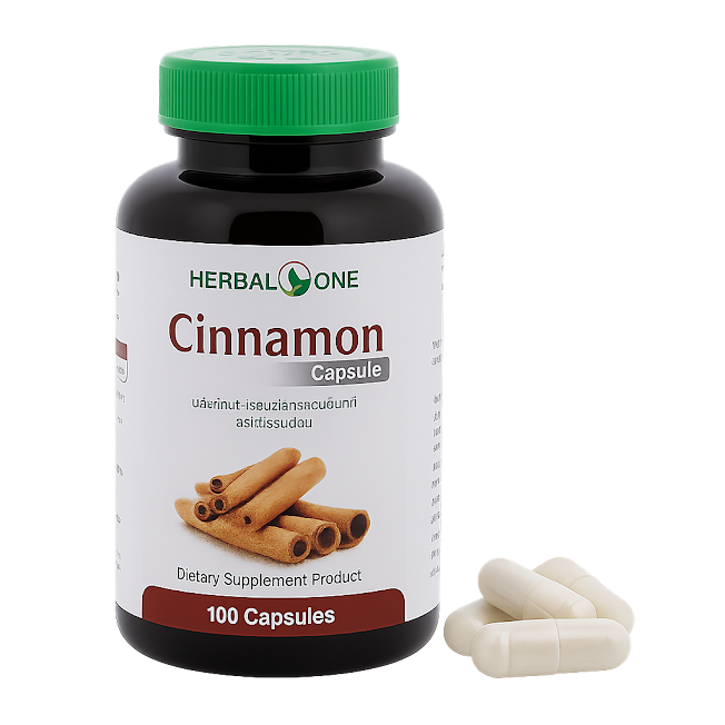 Корица цейлонская капсулы - Cinnamon Ceylon Capsules (Herbal One)