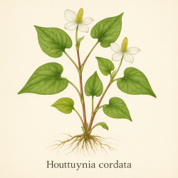 Хауюттюния сердцелистная - Houttuynia cordata (хаутюния, плюкао)