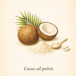Кокосовое масло (порошок) - MCT Coconut oil powder (Cocus oil pulvis) 