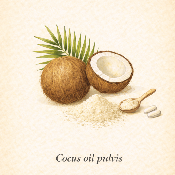 Кокосовое масло (порошок) - MCT Coconut oil powder (Cocus oil pulvis) 