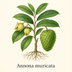 Аннона колючая (сметанное яблоко) - Annona Muricata 