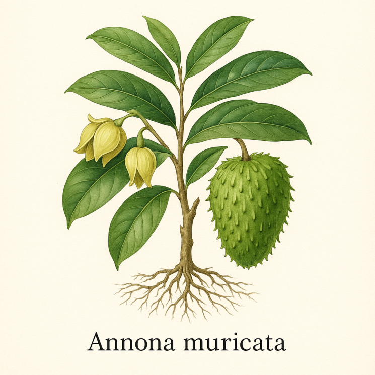 Аннона колючая (сметанное яблоко) - Annona Muricata 