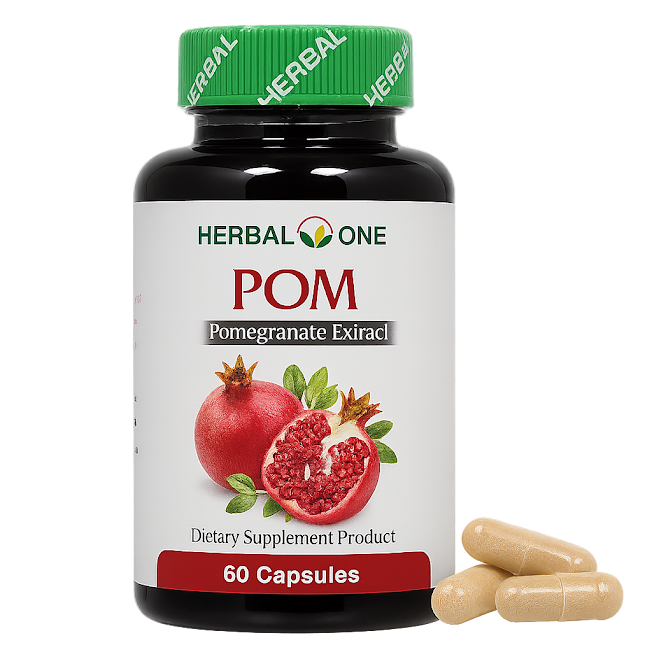 Гранат экстракт капсулы - Pomegranate Extract Capsules POM (Herbal One)