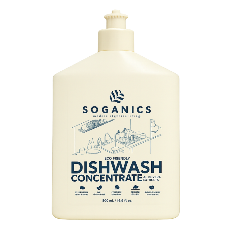 Жидкость для мытья посуды ЭКО - Dishwash Concentrate with Aloe Vera Extract (Soganics)