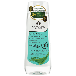 Анти зуд и перхоть шампунь — Organic Aloe Vera & Tea Tree Shampoo (KHAOKHO)