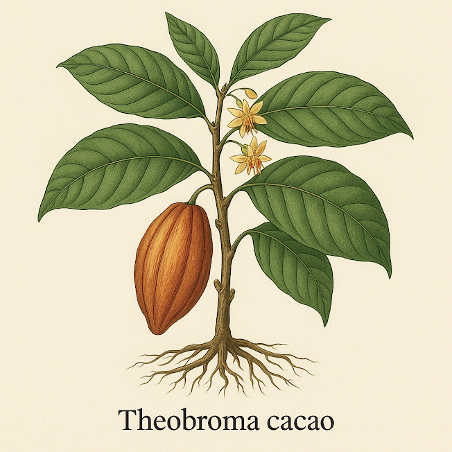 Какао - Theobroma Cacao (Органические какао бобы)
