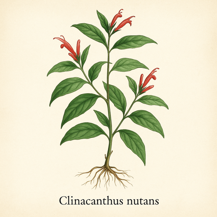 Клинакантус поникающий - Clinacanthus nutans