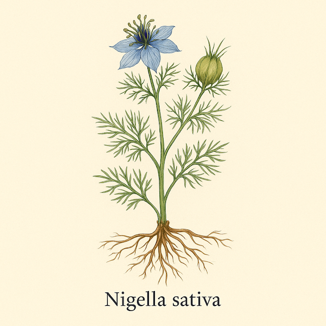 Чернушка посевная - Nigella sativa (Черный тмин)