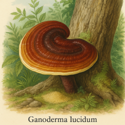 Трутовик Лакированный - Ganoderma lucidum (Ганодерма)