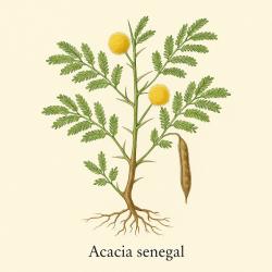 Акация сенегальская (гуммиарабик) (смола) - Acacia senegal (resinoid)  