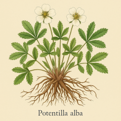 Лапчатка белая - Potentilla Alba