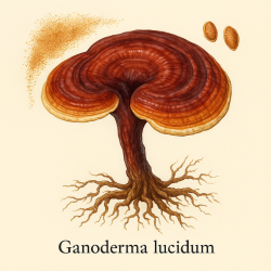 Трутовик Лакированный (споры) - Ganoderma lucidum (spores) (Ганодерма)