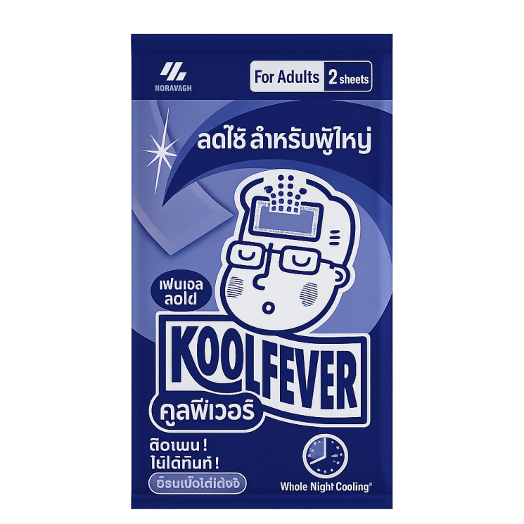 Жаропонижающий пластырь для Взрослых - Cooling Gel Sheet (KoolFever)